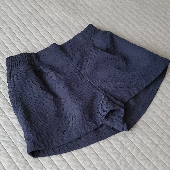 Moonlight Navy Blue Textured Sailor Shorts S/M - Picture 3 of 8